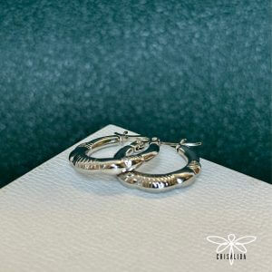 Argollas geométricas con lineas