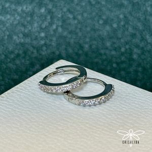 Argollas con piedritas