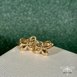 Argollas flor/mariposa