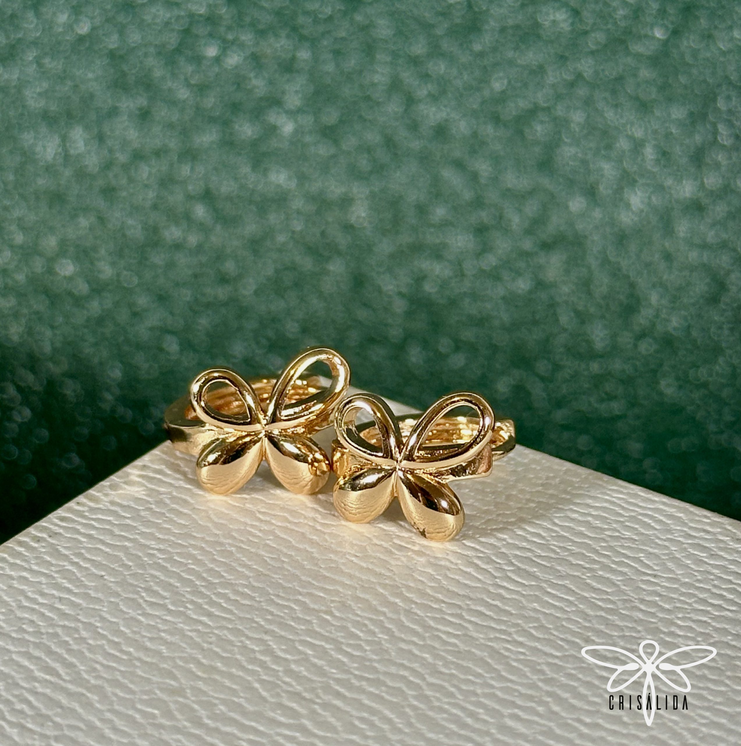 Argollas flor/mariposa