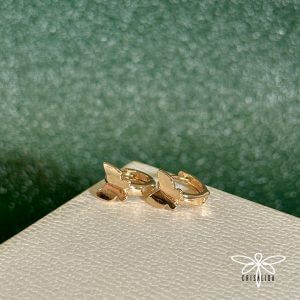 Argollas mariposa plana