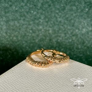 Argollas espiral trenzado