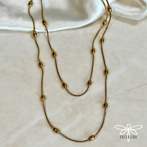 Collar doble con pepitas