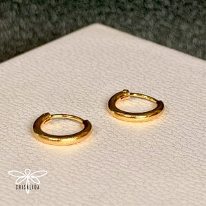 Argollas simples doradas