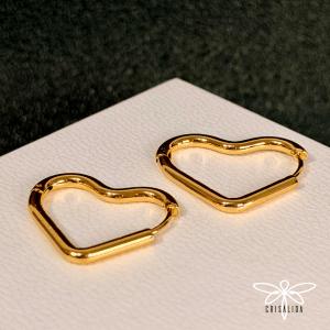 Argollas de corazón cerrado