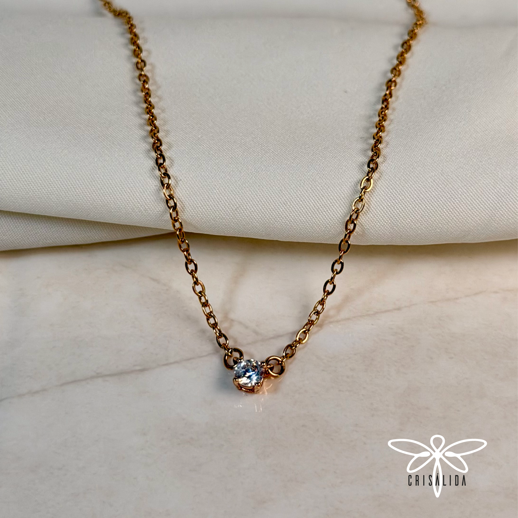 Collar punto cristal